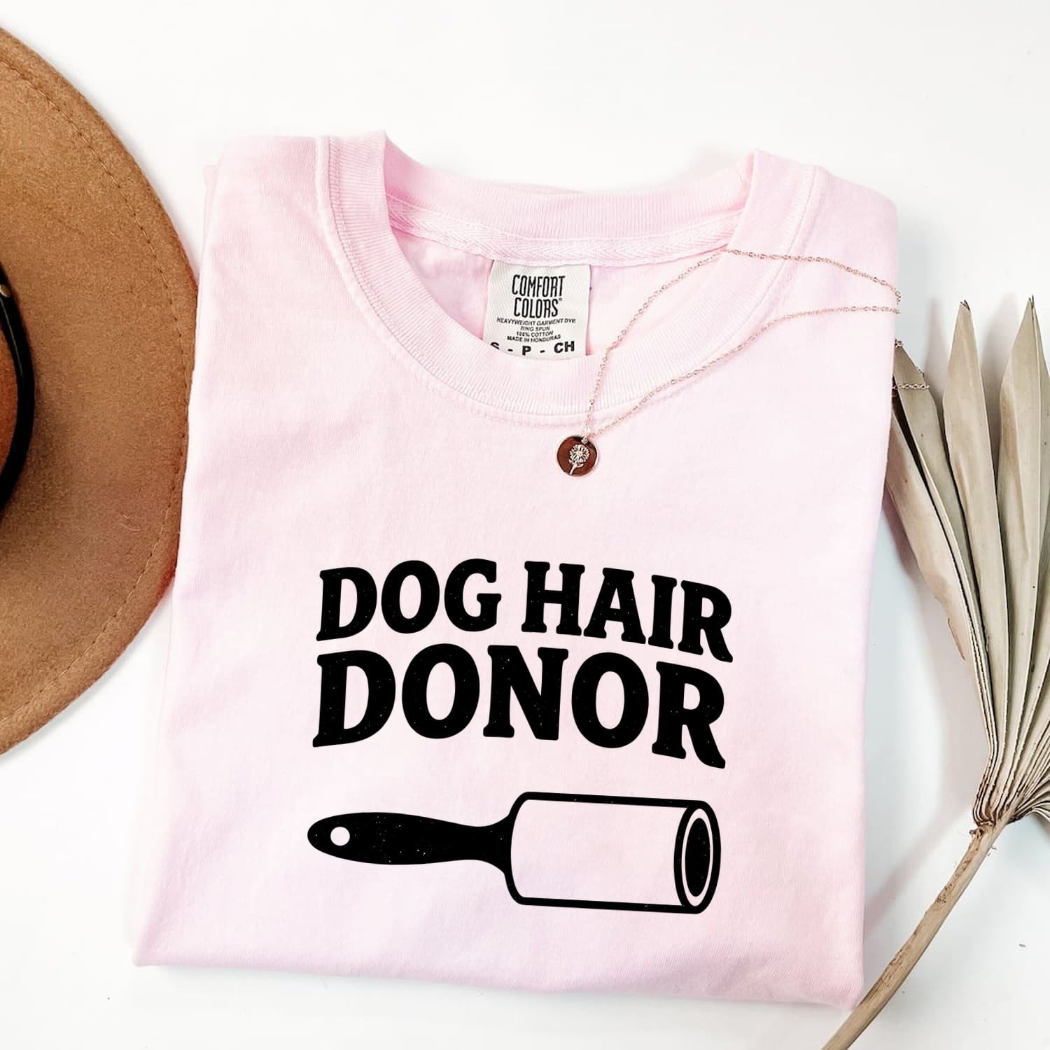 Funny Dog Mom Shirt for Women – Nostalgic Pet Hair Remover Graphic Tee