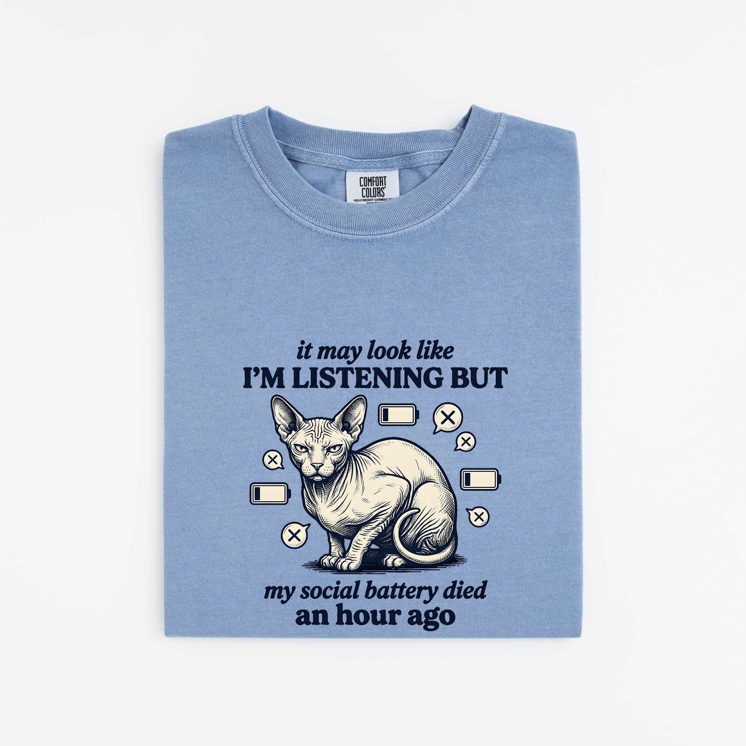 Sphynx Cat Shirt for Women – Hairless Cat Graphic Tee
