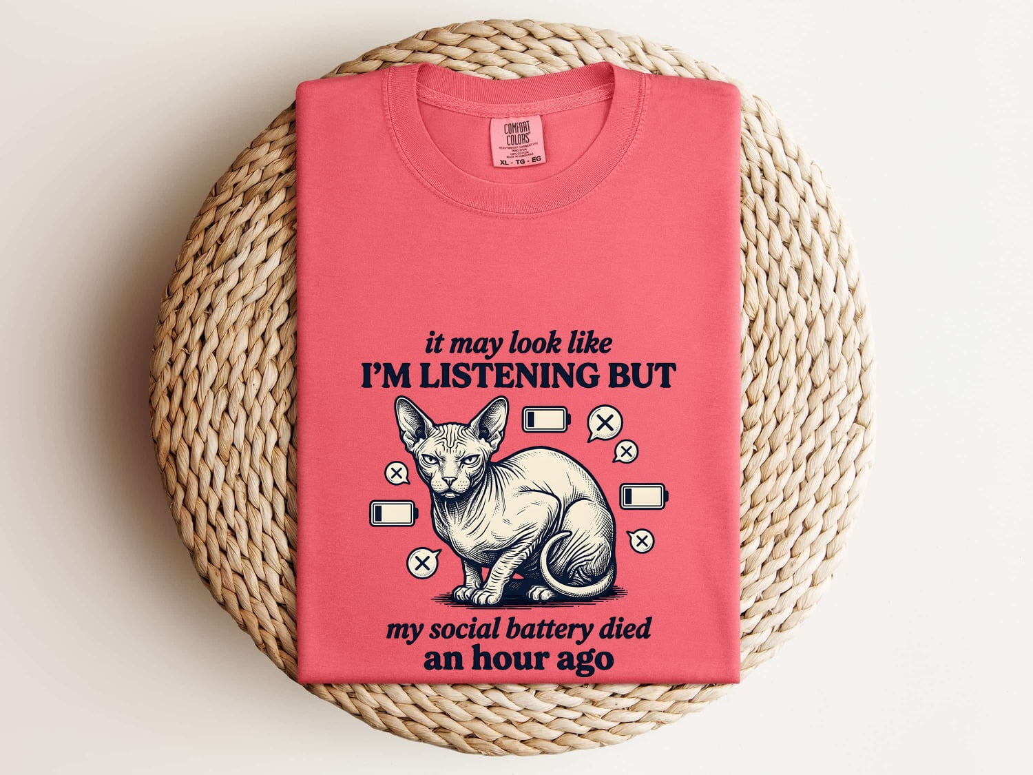 Sphynx Cat Shirt for Women – Hairless Cat Graphic Tee