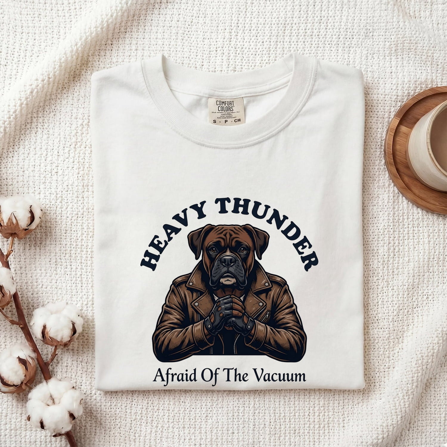 Boxer Dog Shirt for Women – Funny Vintage Parody Graphic Tee