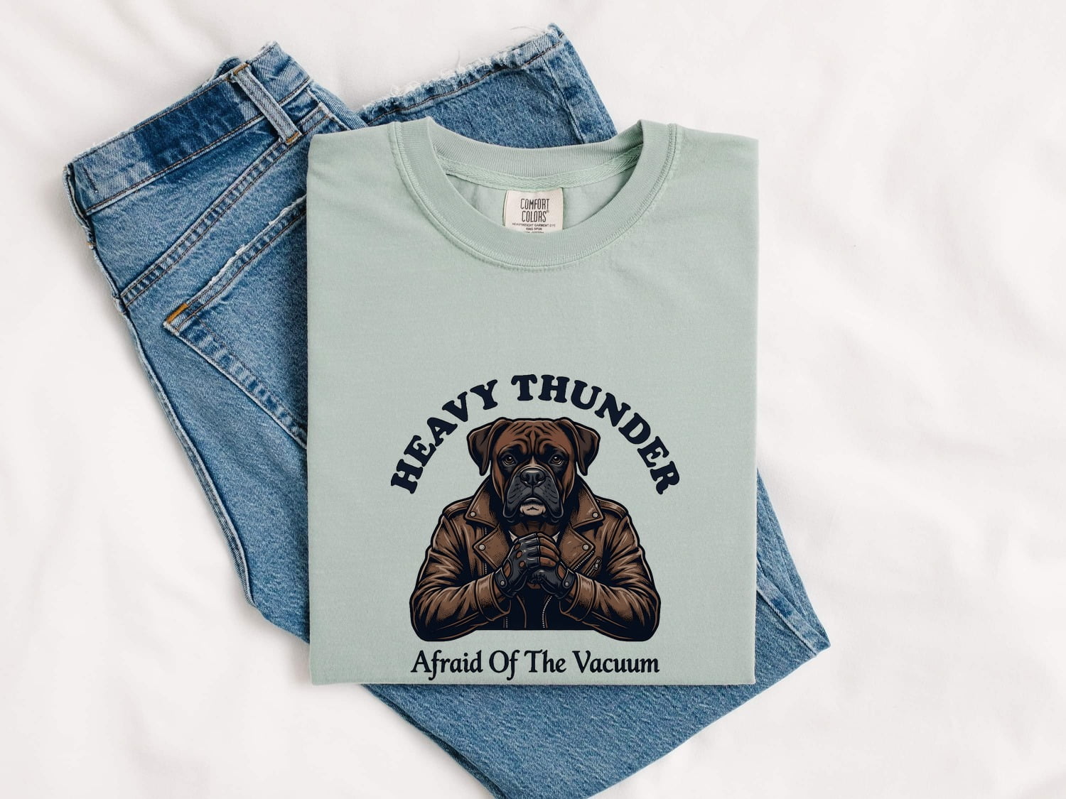 Boxer Dog Shirt for Women – Funny Vintage Parody Graphic Tee