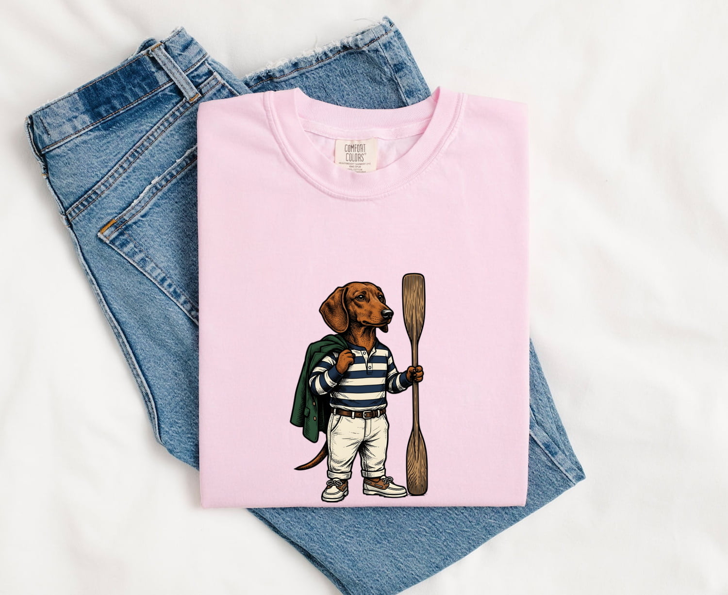 Dachshund Shirt for Women – Vintage Wiener Dog Hiking Graphic Tee