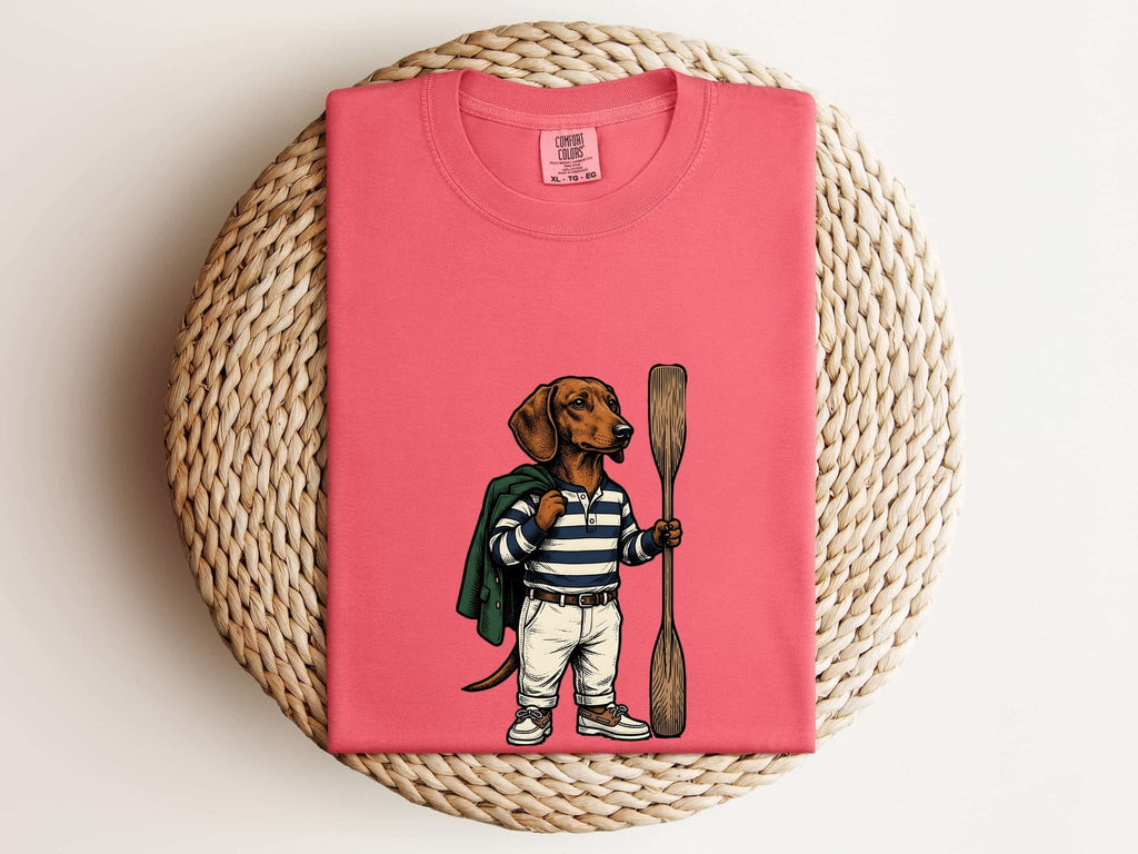 Dachshund Shirt for Women – Vintage Wiener Dog Hiking Graphic Tee
