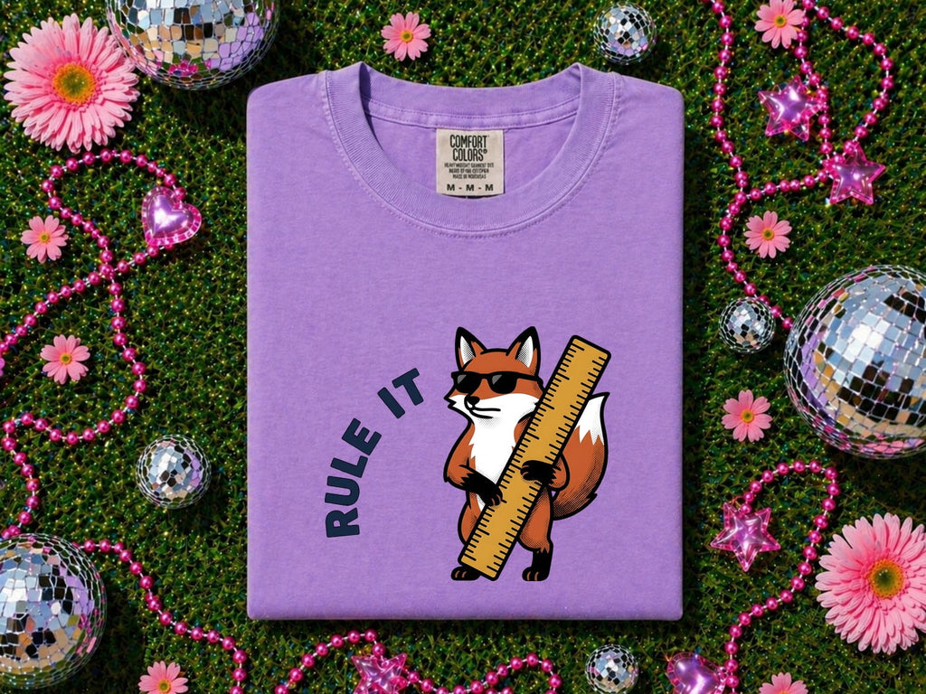 Fox Monarch Shirt Teachers Pets Gift Women Animated Tee Fox T-Shirt Educator Enthusiast Cartoon Tshirt Animal Graphic Classic Glasses Tshirt