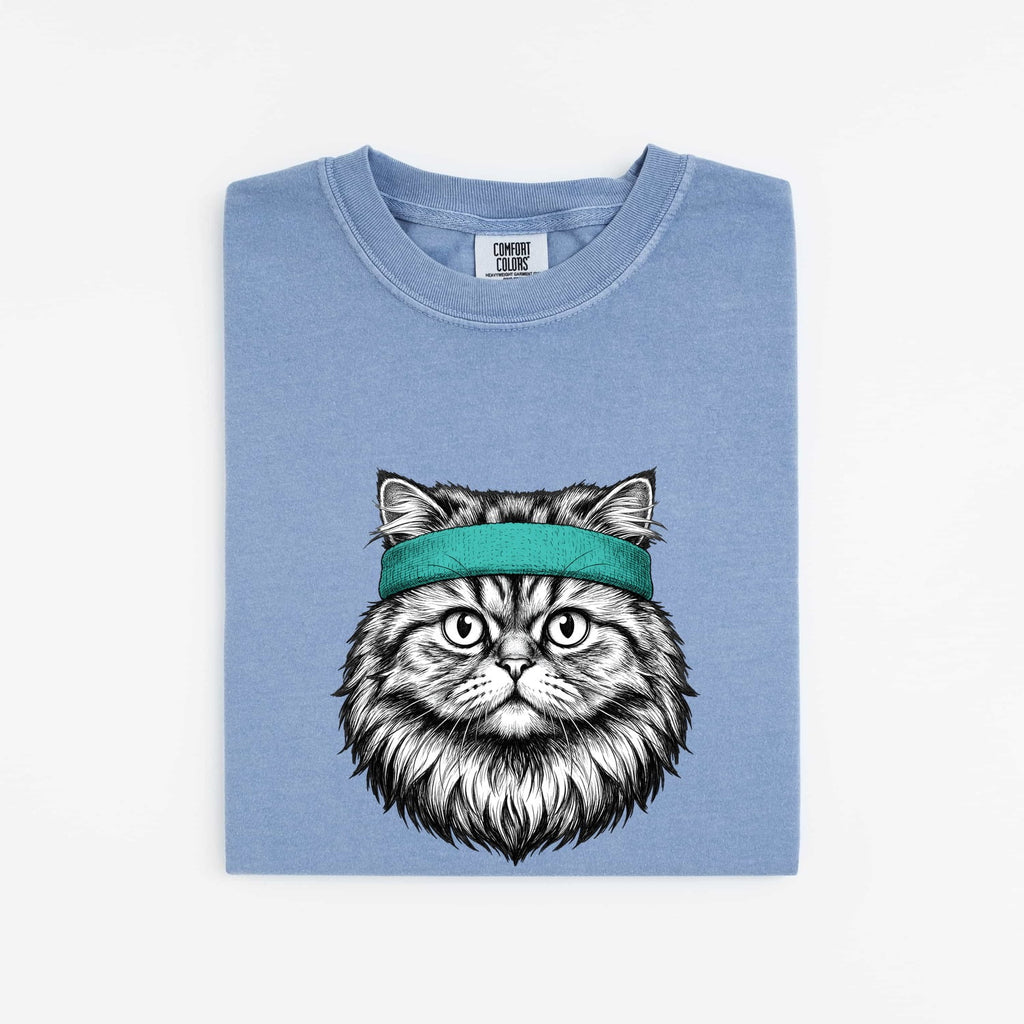 Hand Drawn Tabby Cat Tee – Vintage Kitty Shirt for Women