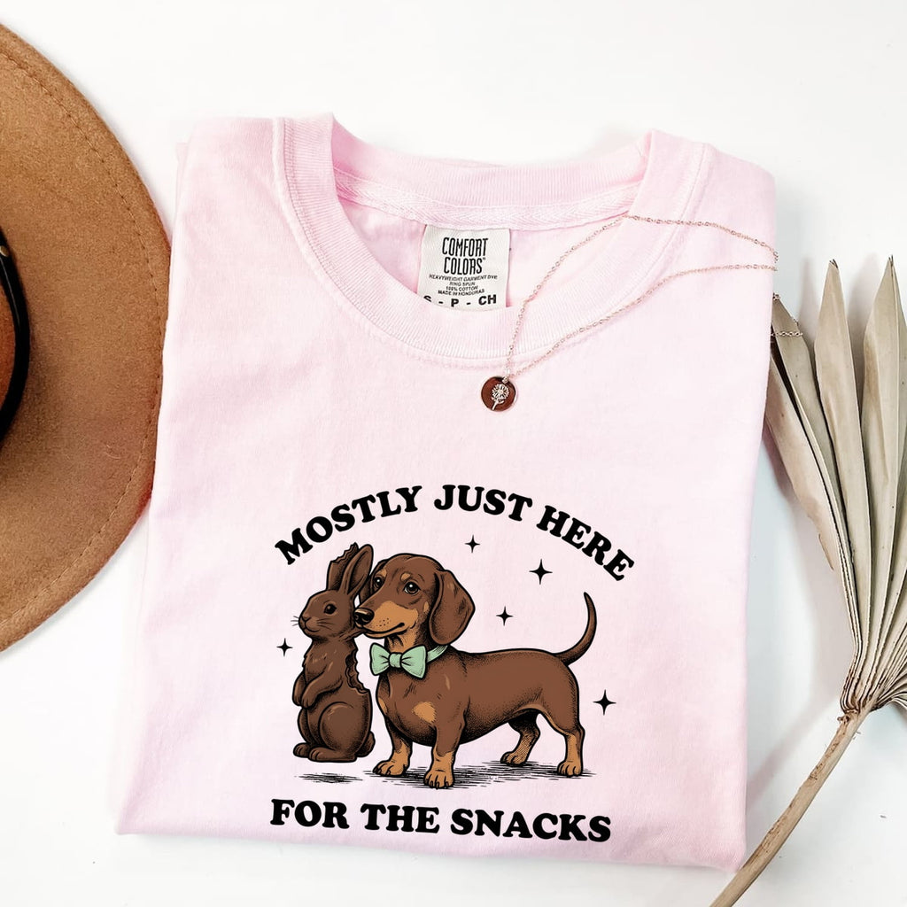 Easter Dachshund Shirt for Women – Retro Wiener Dog & Rabbit Graphic Tee