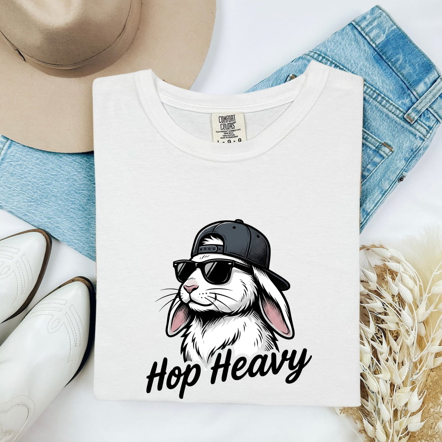 Bunny Eyeglasses Shirt Easter Pets Gift Women Funny Tee Rabbit Glasses T-Shirt Easter Fan Bunny Tshirt Humor Tshirt Animal Graphic Pet