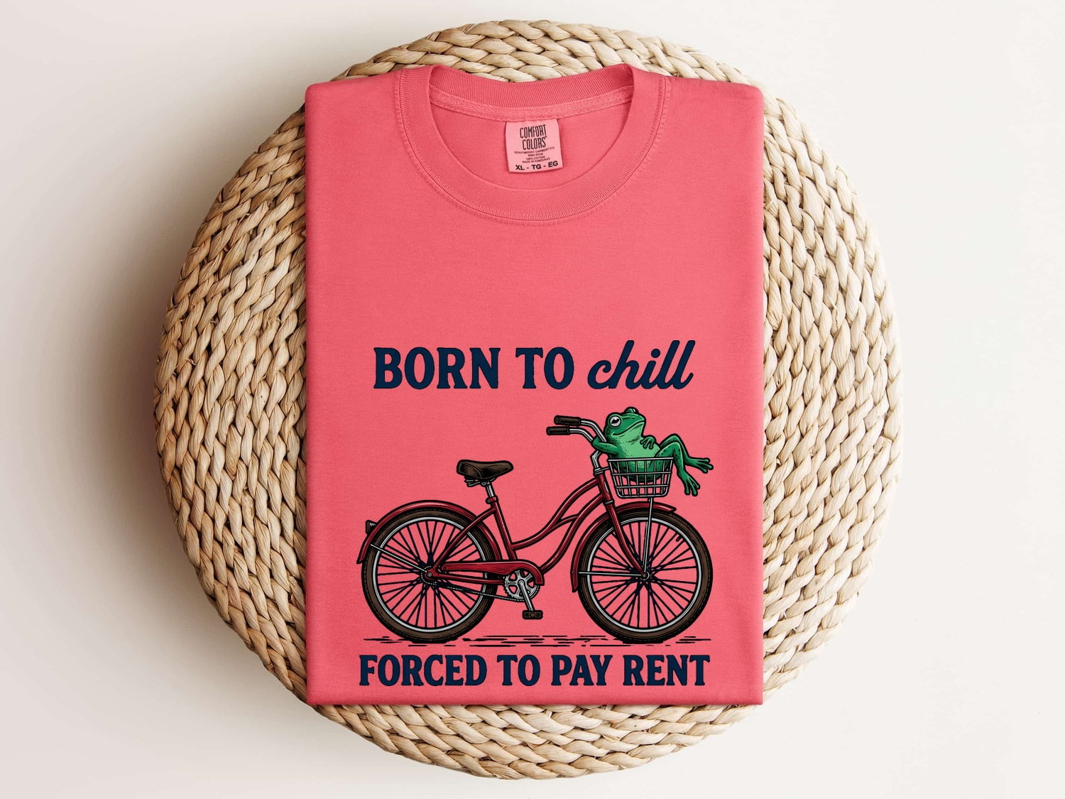 Frog Cycle Shirt Funny Pet Gift Women Caricature Tee Toad T-Shirt Comedy Fan Cartoon Tshirt Animal Graphic Classic Crate Tshirt