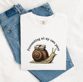 Postal Snail Shirt Funny Pet Gift Women Retro Tee Snail T-Shirt Humor Fan Vintage Tshirt Animal Graphic Sketch Letters Tshirt