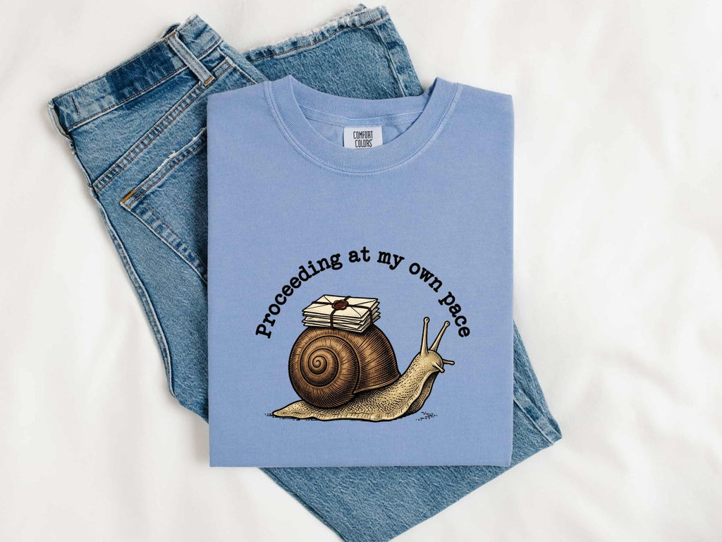 Postal Snail Shirt Funny Pet Gift Women Retro Tee Snail T-Shirt Humor Fan Vintage Tshirt Animal Graphic Sketch Letters Tshirt
