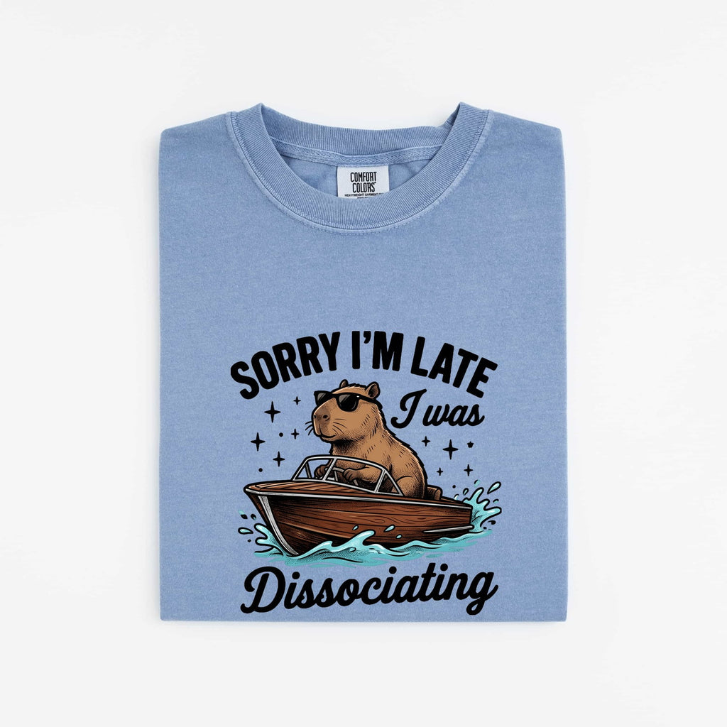 Capybara Canoe Shirt Funny Pets Gift Women Animated Tee Rodent T-Shirt Humor Fan Cartoon Tshirt Animal Graphic Classic Eyeglasses Tshirt