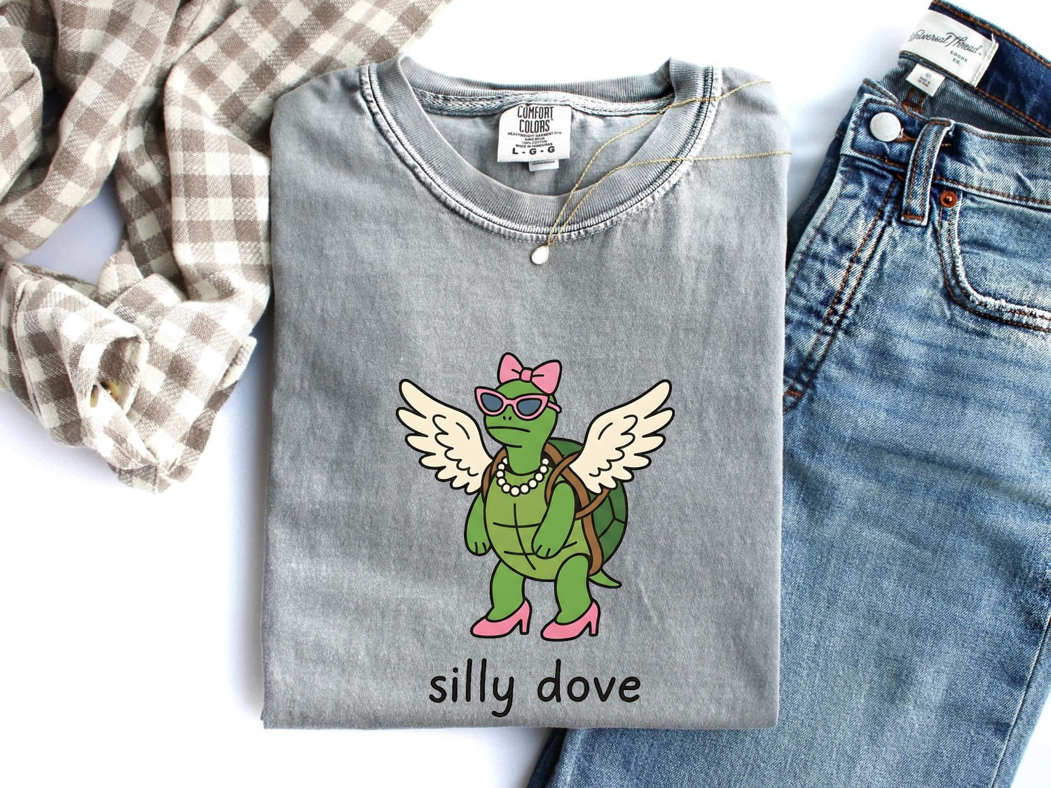 Turtle Wings Shirt Funny Pet Gift Women Animated Tee Torso T-Shirt Humor Fan Cartoon Tshirt Animal Graphic Quirky Cool Glasses Tshirt
