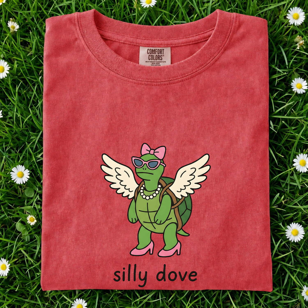 Turtle Wings Shirt Funny Pet Gift Women Animated Tee Torso T-Shirt Humor Fan Cartoon Tshirt Animal Graphic Quirky Cool Glasses Tshirt