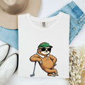 Sloth Golf Shirt Sports Pets Gift Women Doodle Tee Golfing t-shirt Athlete Fan Animal Graphic Tshirt Sketch Eyewear Tshirt