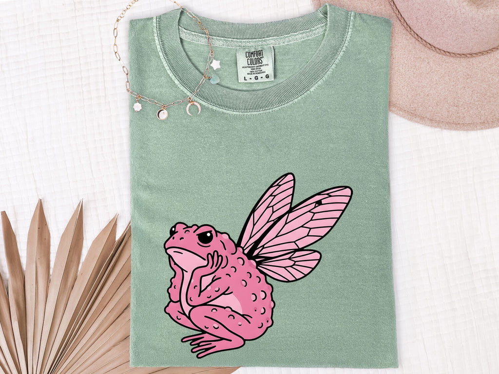 Tiny Frog Shirt Cute Pet Gift Women Doodle Tee Toad T-Sh