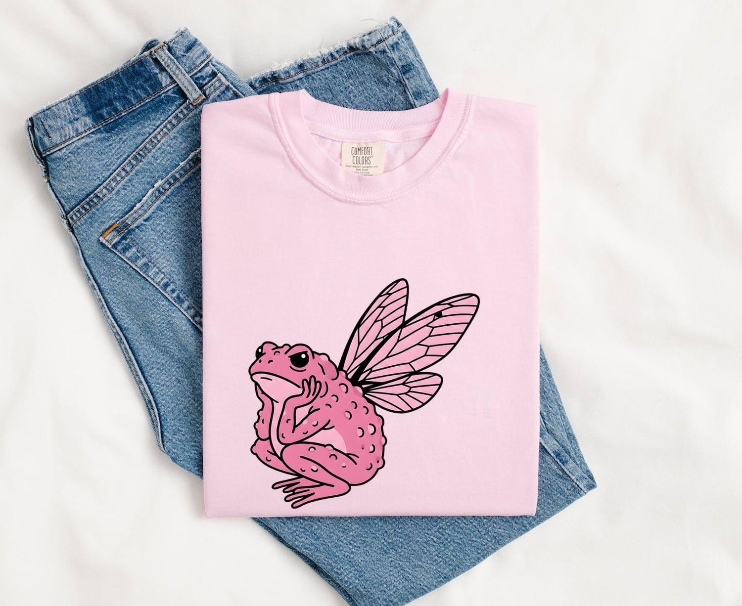 Tiny Frog Shirt Cute Pet Gift Women Doodle Tee Toad T-Sh