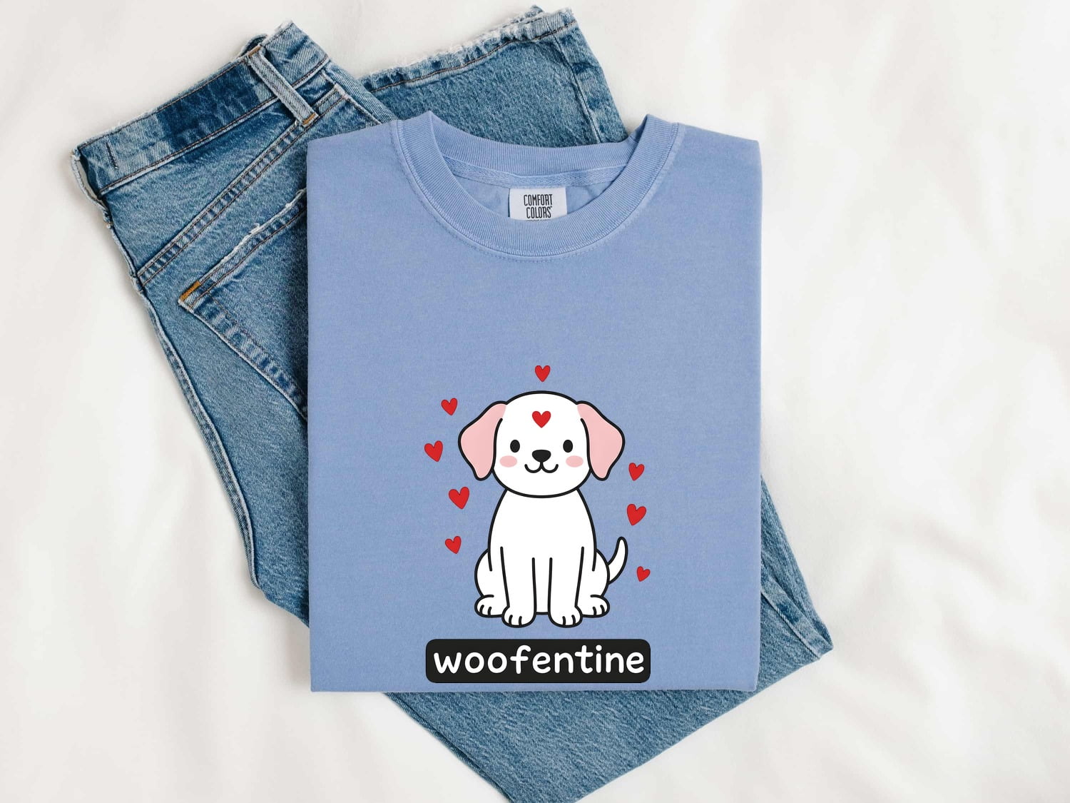 Valentine Puppy Shirt for Women – Chibi Dog Love Cartoon Graphic Tee