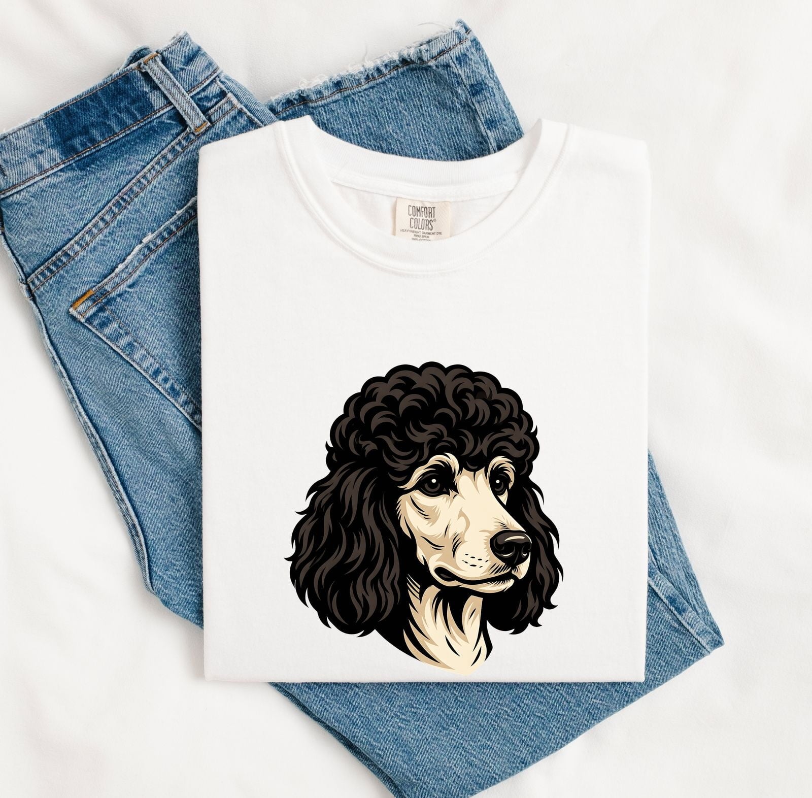 Poodle Shirt for Women – Vintage Fluffy Dog Graphic Tee
