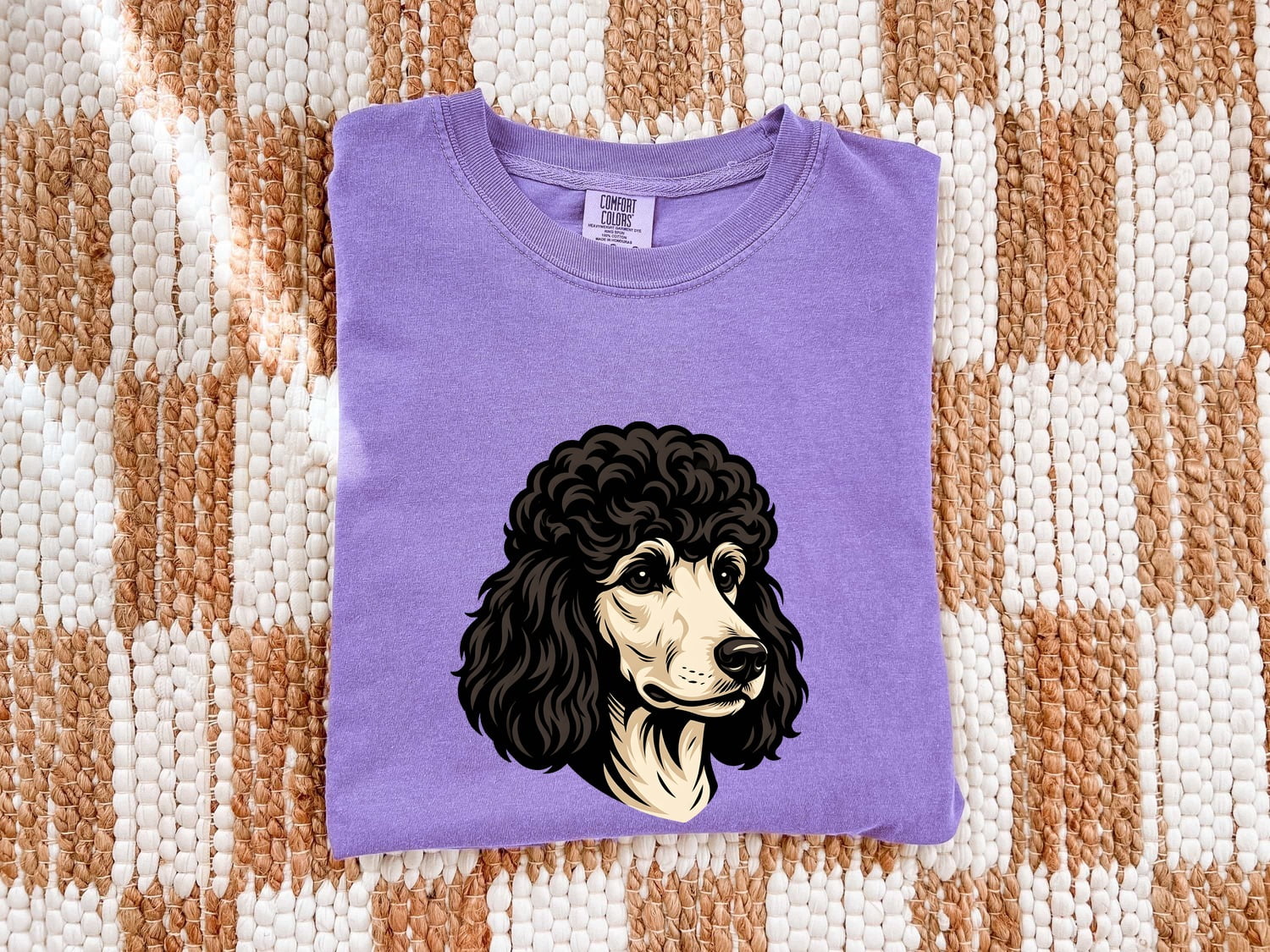 Poodle Shirt for Women – Vintage Fluffy Dog Graphic Tee