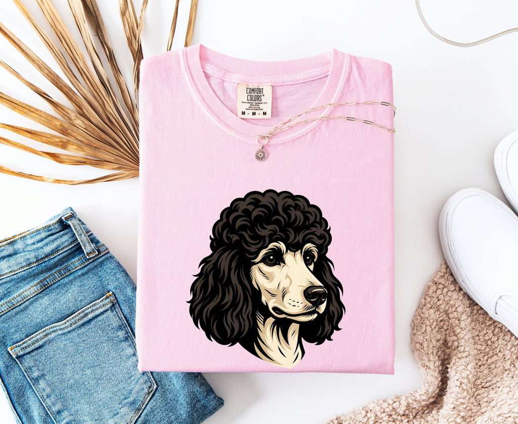 Poodle Shirt for Women – Vintage Fluffy Dog Graphic Tee
