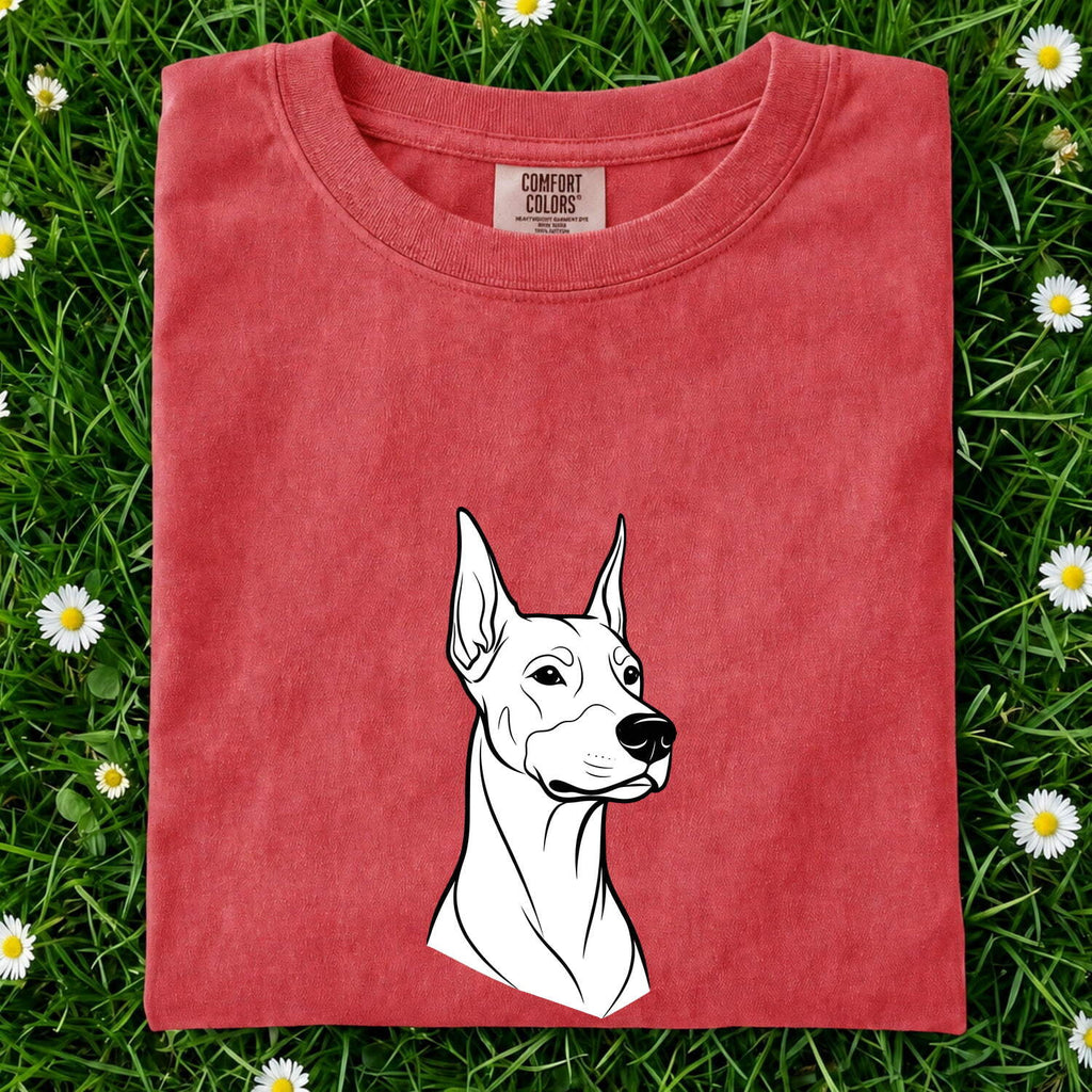 Doberman Shirt for Women – Minimalist Line Art Dog Graphic Tee
