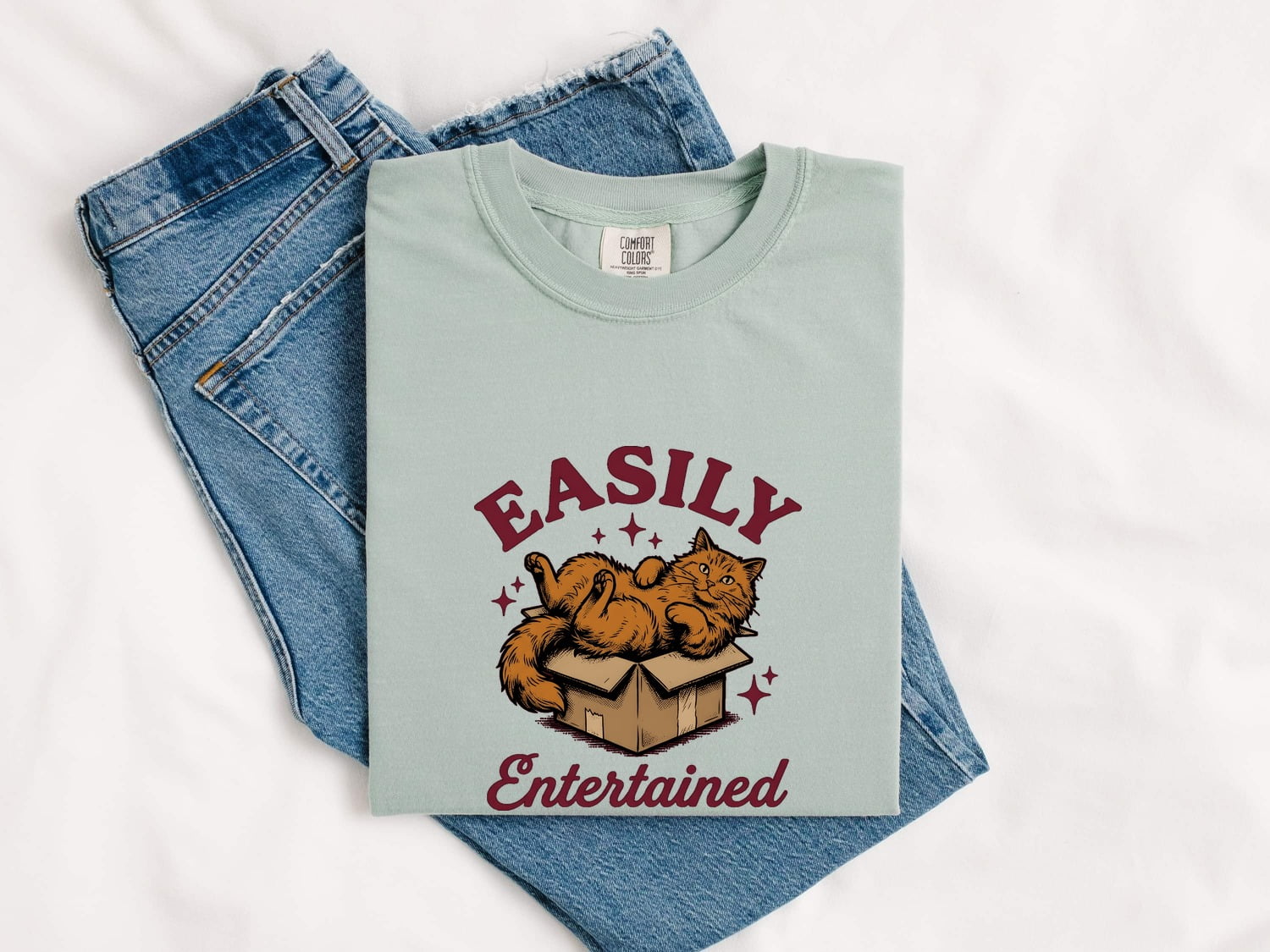 Cat Litter Shirt Cat Jokes Gift Women Retro Tee Kitty Litter T-Shirt Cat Fan Feline Tshirt Humor Graphic Sketch Sparkles Tshirt
