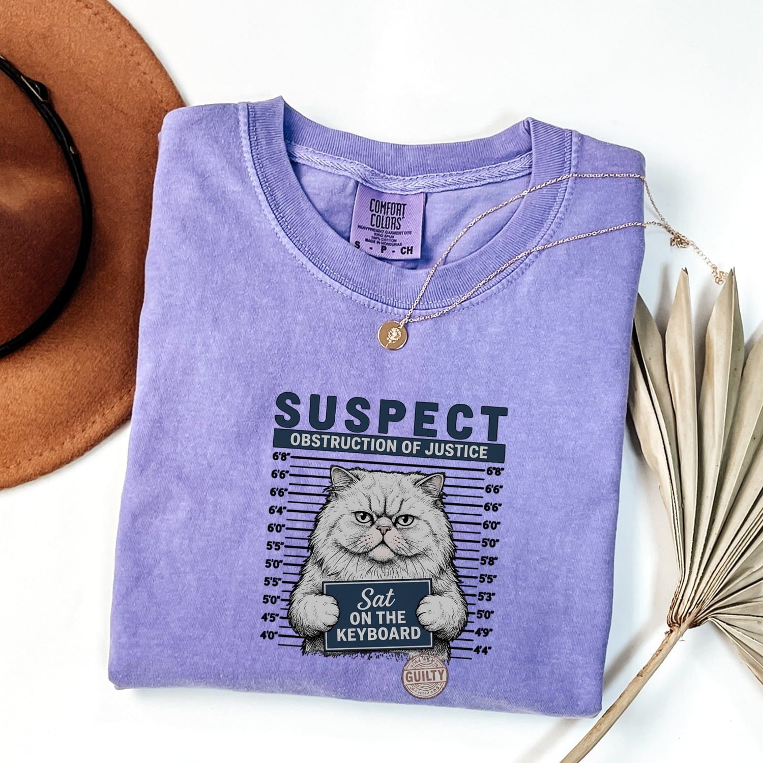Grumpy Cat Shirt for Women – Vintage Mugshot Police Lineup Graphic Tee