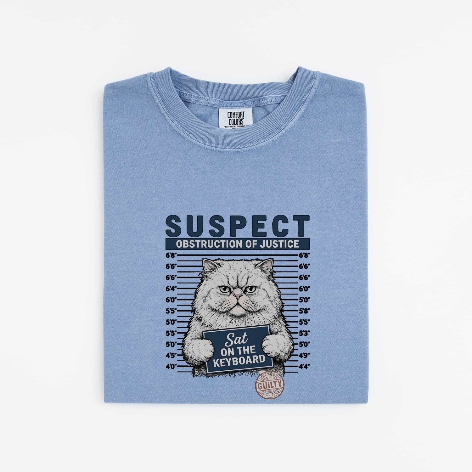 Grumpy Cat Shirt for Women – Vintage Mugshot Police Lineup Graphic Tee