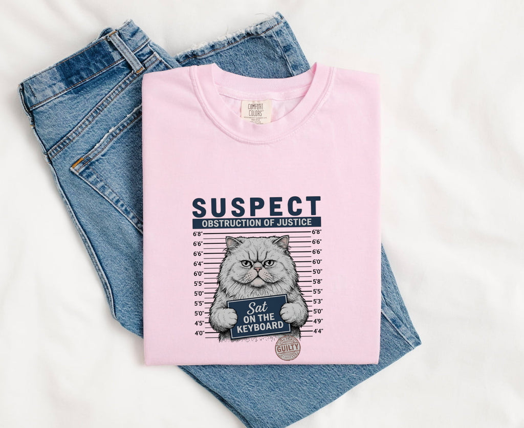 Grumpy Cat Shirt for Women – Vintage Mugshot Police Lineup Graphic Tee