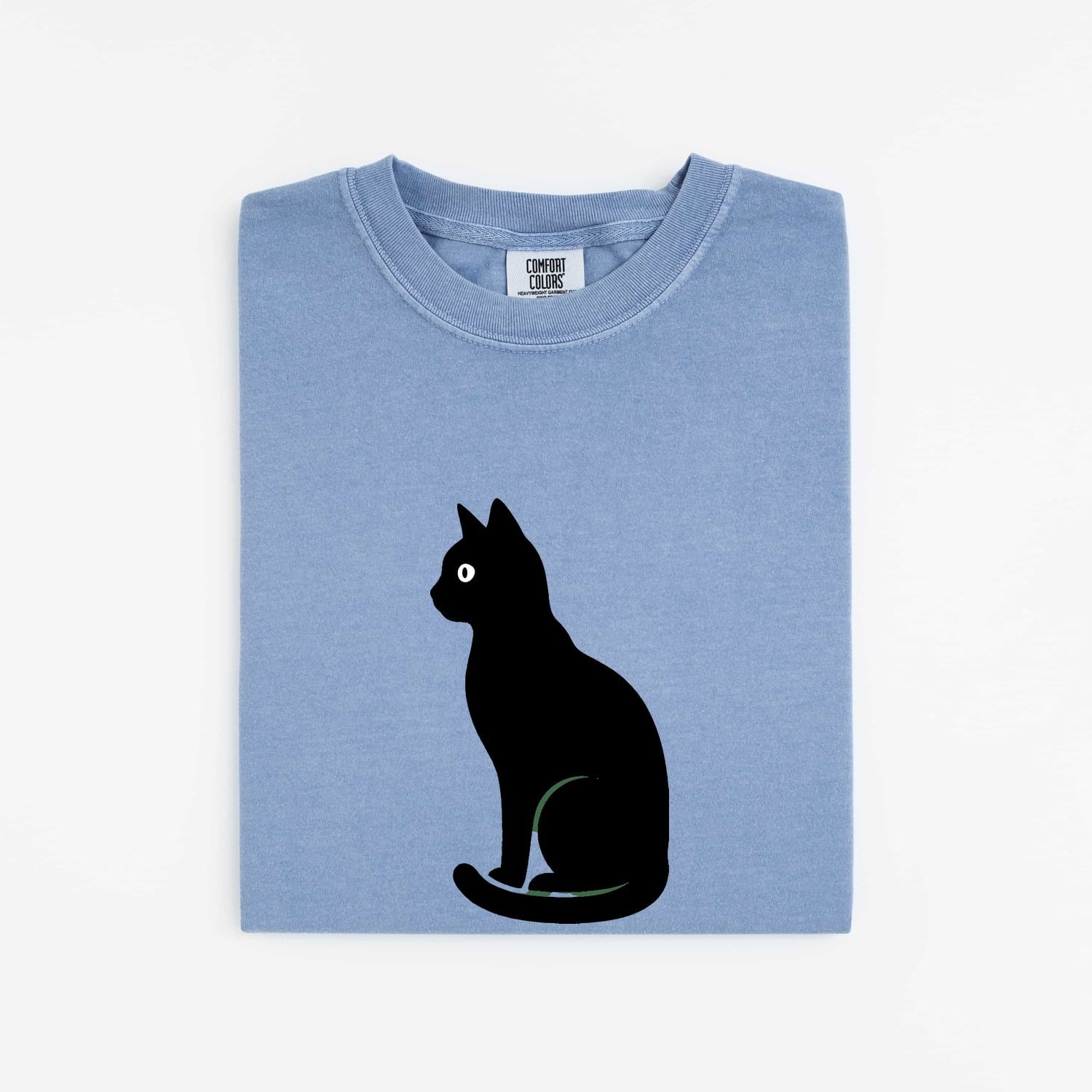 Black Cat Shirt for Women – Simple Ebony Cat Graphic Tee