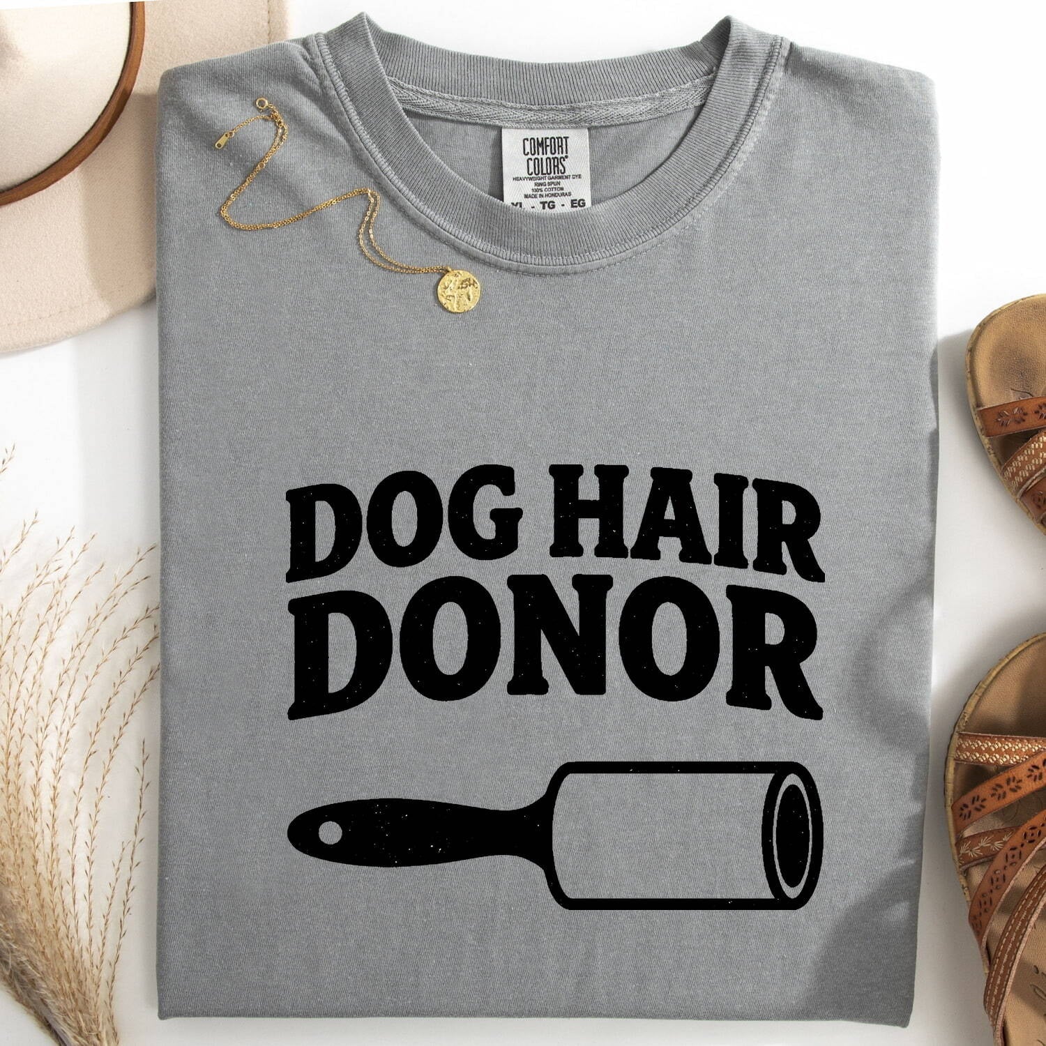 Pet Hair Remover Shirt Dog Companion Gift Women Nostalgic Tee Fur Rem