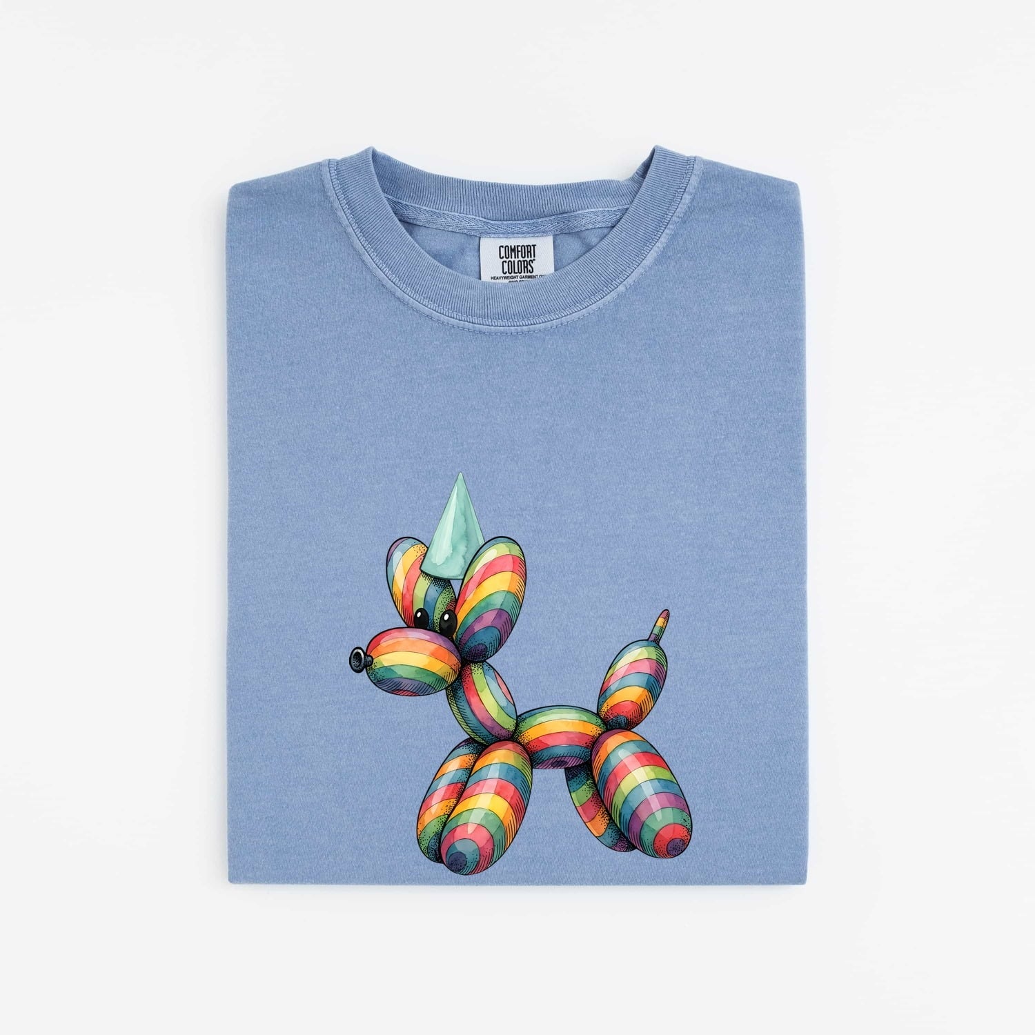 Balloon Pet Shirt Cute Event Gift Women Vibrant Tee Balloon Animal T-Shirt Adorable Fan Colorful Tshirt Party Graphic Fanciful Party Cap
