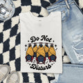 Bats Shirt Halloween Pets Gift Women Illustration Tee Flying Fox T-Shirt Spooky Fan Cartoon Tshirt Animal Graphic Hand Drawn Headphones