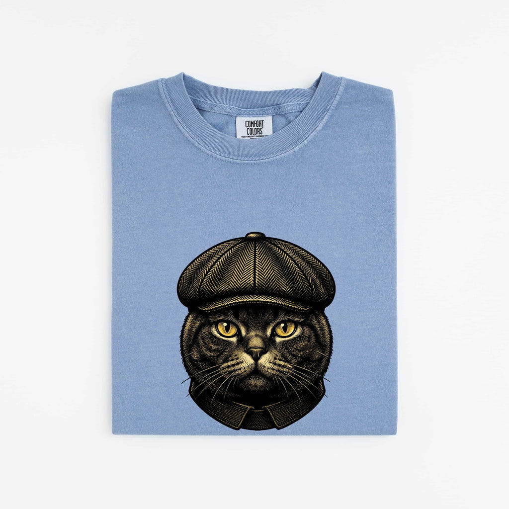 Striped Cat Shirt Cat Pet Gift Women Retro Tee Tabby Cat T-Shirt Cat Fan Feline Tshirt Animal Graphic Sketch Flat Cap Tshirt