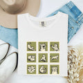 Cat Postage Shirt Cat Pet Gift Women Doodle Tee Stamp T-Shirt Cat Fan Feline Tshirt Animal Graphic Minimalist Crate Tshirt