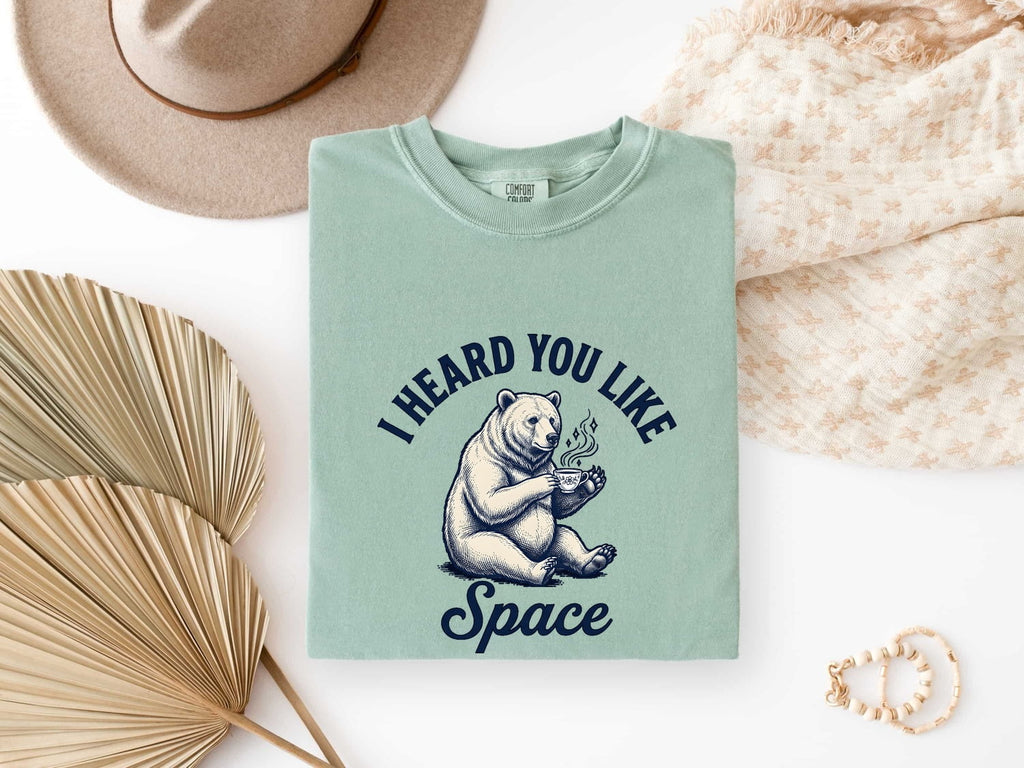 Bear Tea Shirt Bear Pets Gift Women Classic Tee Tea T-Shirt Bear Fan Vintage Tshirt Animal Graphic Doodle Mug Tshirt