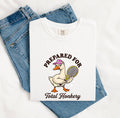 Duck Tennis Shirt Cute Pets Gift Women Caricature Tee Duck Sport T-Shirt Adorable Fan Cartoon Tshirt Animal Graphic Old School Twinkles