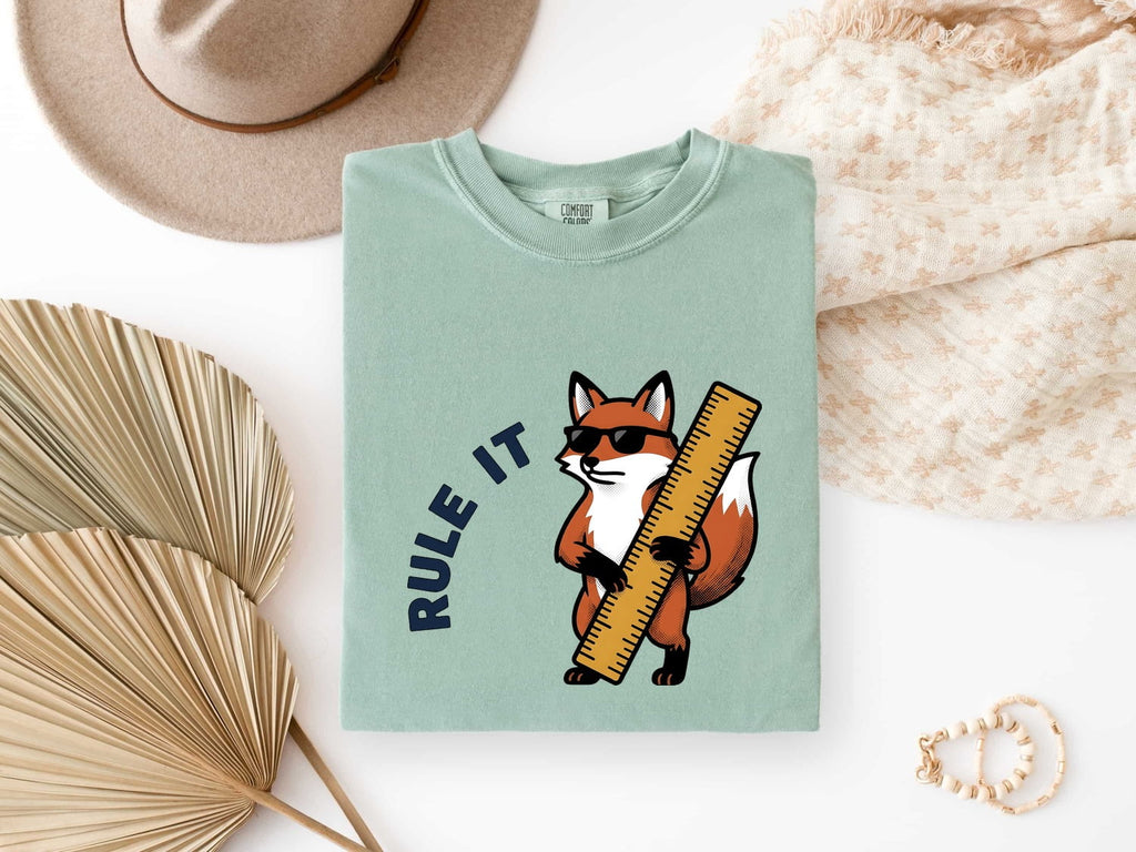 Fox Monarch Shirt Teachers Pets Gift Women Animated Tee Fox T-Shirt Educator Enthusiast Cartoon Tshirt Animal Graphic Classic Glasses Tshirt