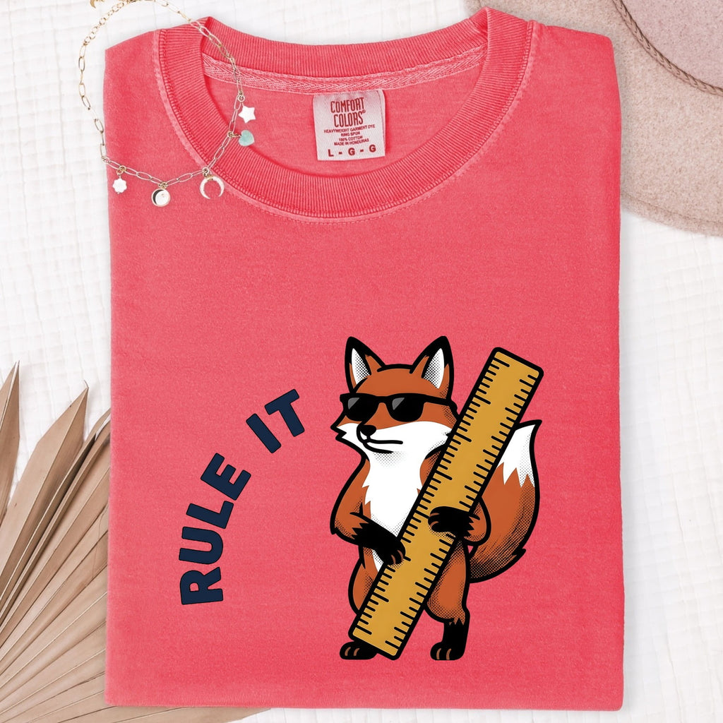 Fox Monarch Shirt Teachers Pets Gift Women Animated Tee Fox T-Shirt Educator Enthusiast Cartoon Tshirt Animal Graphic Classic Glasses Tshirt