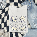 Cute Cats Shirt Cat Pets Gift Women Retro Tee Kitten T-Shirt Cat Fan Feline Tshirt Animal Graphic Sketch Sparkles Tshirt