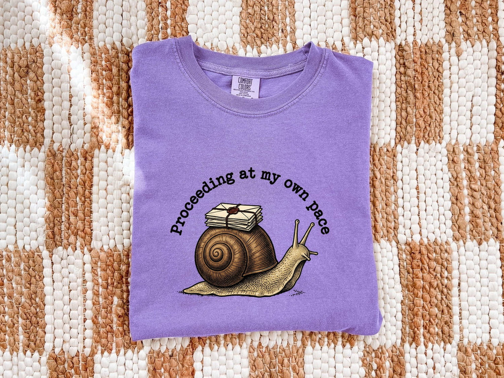 Postal Snail Shirt Funny Pet Gift Women Retro Tee Snail T-Shirt Humor Fan Vintage Tshirt Animal Graphic Sketch Letters Tshirt