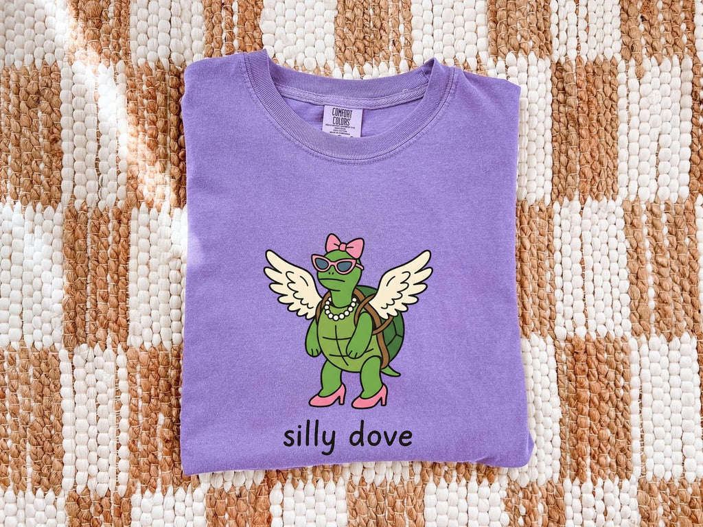 Turtle Wings Shirt Funny Pet Gift Women Animated Tee Torso T-Shirt Humor Fan Cartoon Tshirt Animal Graphic Quirky Cool Glasses Tshirt