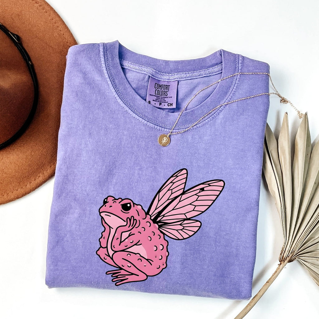 Tiny Frog Shirt Cute Pet Gift Women Doodle Tee Toad T-Sh