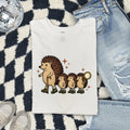Hedgehog Pack Shirt Moms Pets Gift Women Sweet Tee Porcupine T-Shirt Mother Fan Cute Illustration Classic Twinkling Stars Tshirt