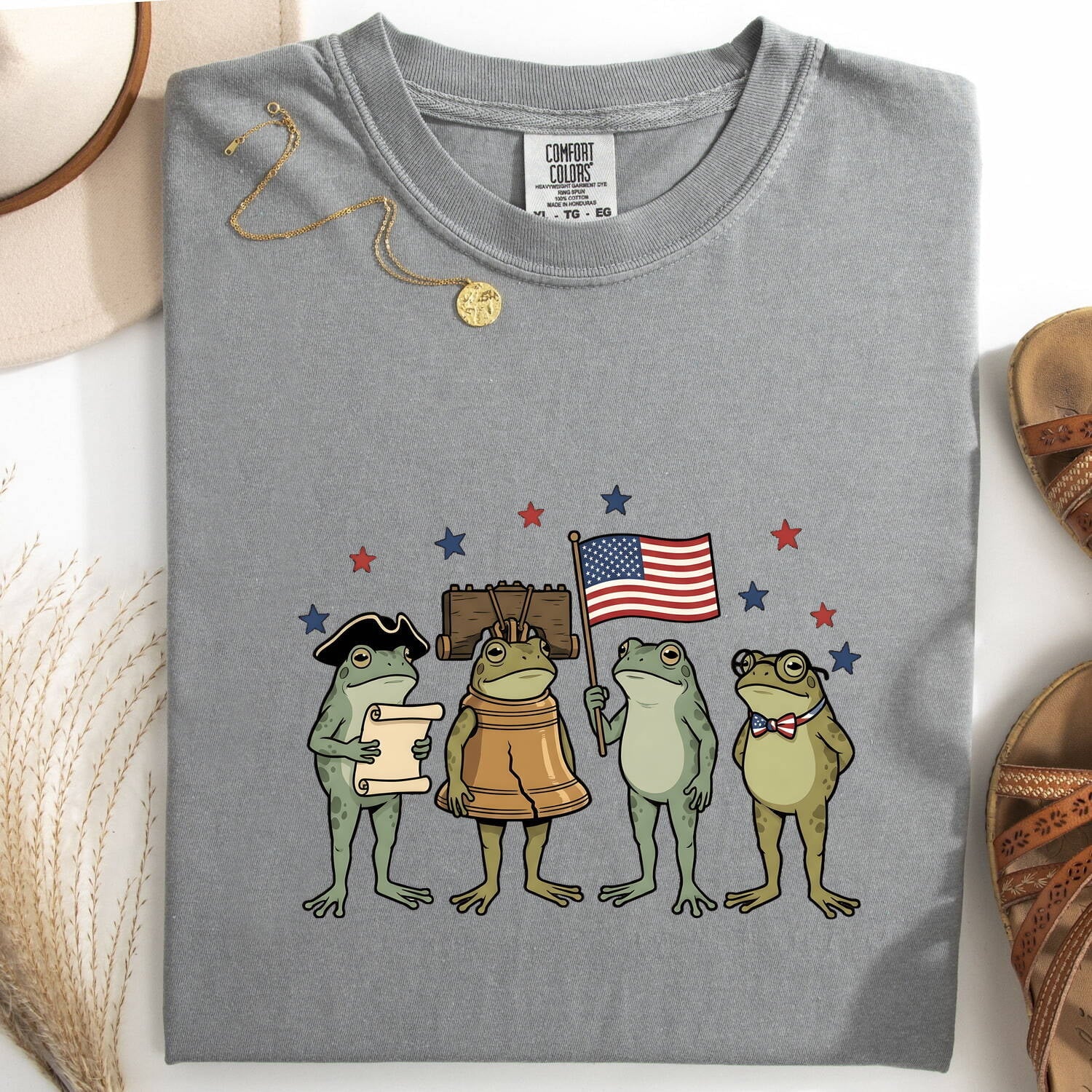 Usa Frogs Shirt America Pets Gift Women Line Art Tee Toad T-Shirt Patriotic Fan Drawing Graphic Sketch Stars And Stripes Tshirt
