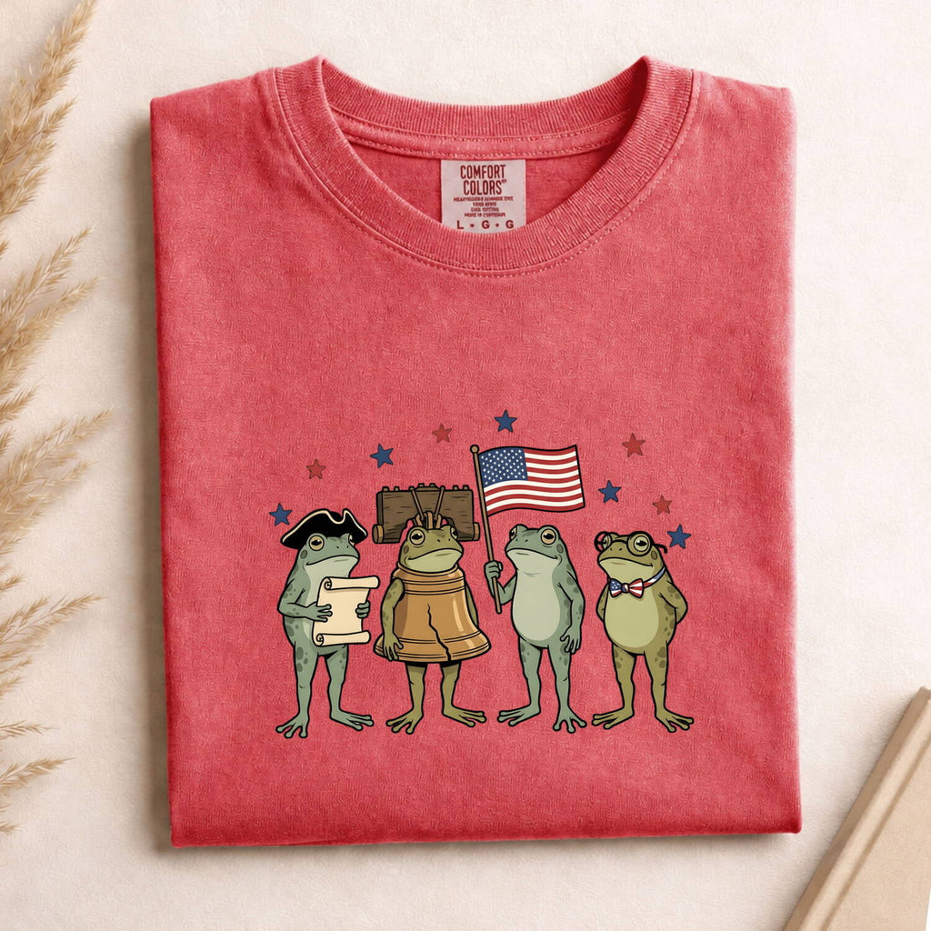 Usa Frogs Shirt America Pets Gift Women Line Art Tee Toad T-Shirt Patriotic Fan Drawing Graphic Sketch Stars And Stripes Tshirt