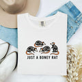 Skull Mouse Shirt Halloween Pet Gift Women Comic Tee Rodent T-Shirt Horror Fan Cartoon Tshirt Animal Graphic Vintage Bright Tail Tshirt