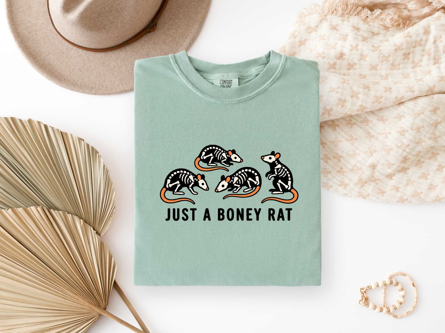 Skull Mouse Shirt Halloween Pet Gift Women Comic Tee Rodent T-Shirt Horror Fan Cartoon Tshirt Animal Graphic Vintage Bright Tail Tshirt