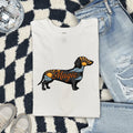 Dachshund Puppy Shirt Dog Pet Gift Women Classic Tee Wiener Dog T-Shirt Dog Fan Puppy Owner Graphic Nostalgic Dawn Tshirt