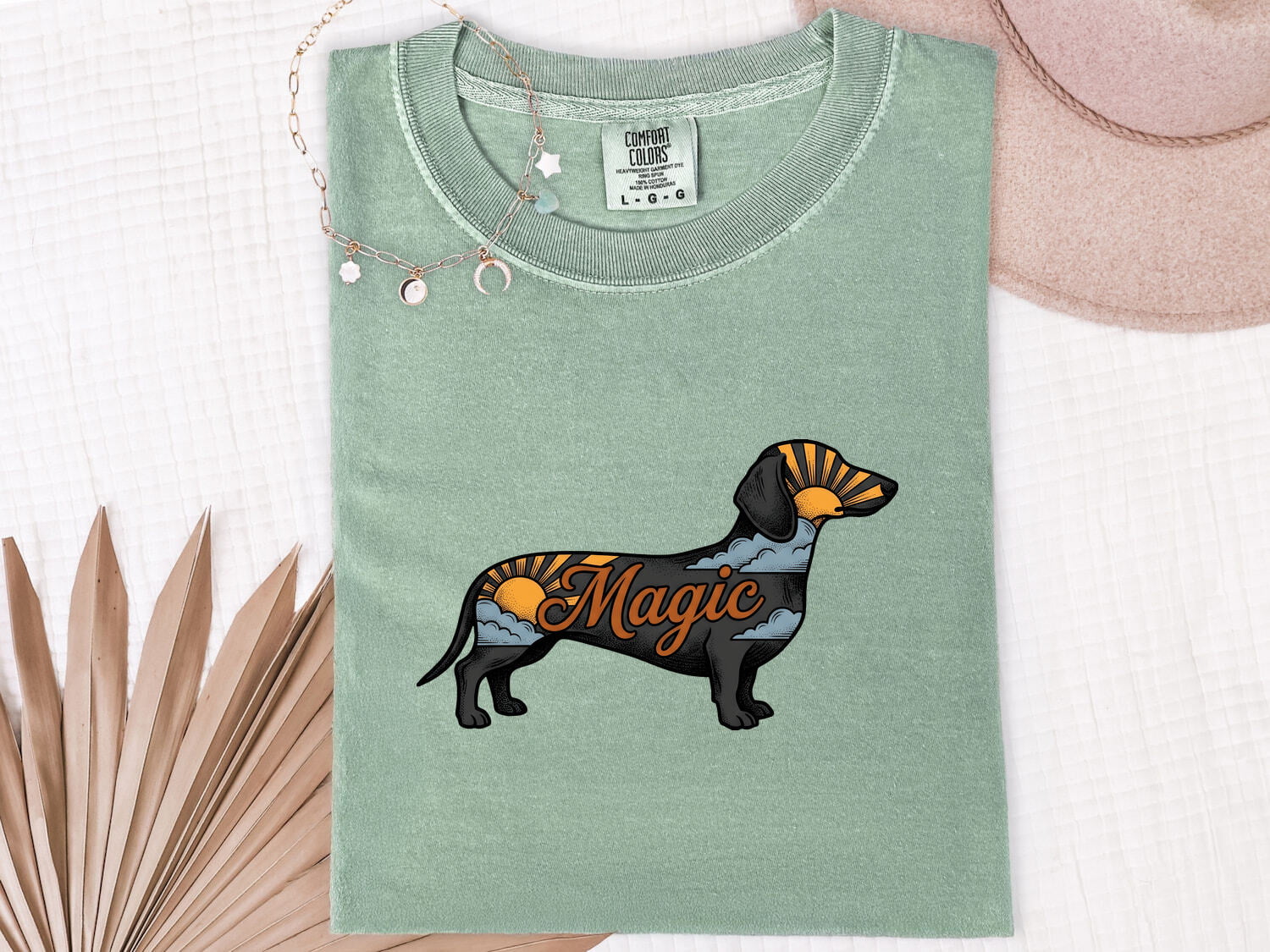 Dachshund Puppy Shirt Dog Pet Gift Women Classic Tee Wiener Dog T-Shirt Dog Fan Puppy Owner Graphic Nostalgic Dawn Tshirt